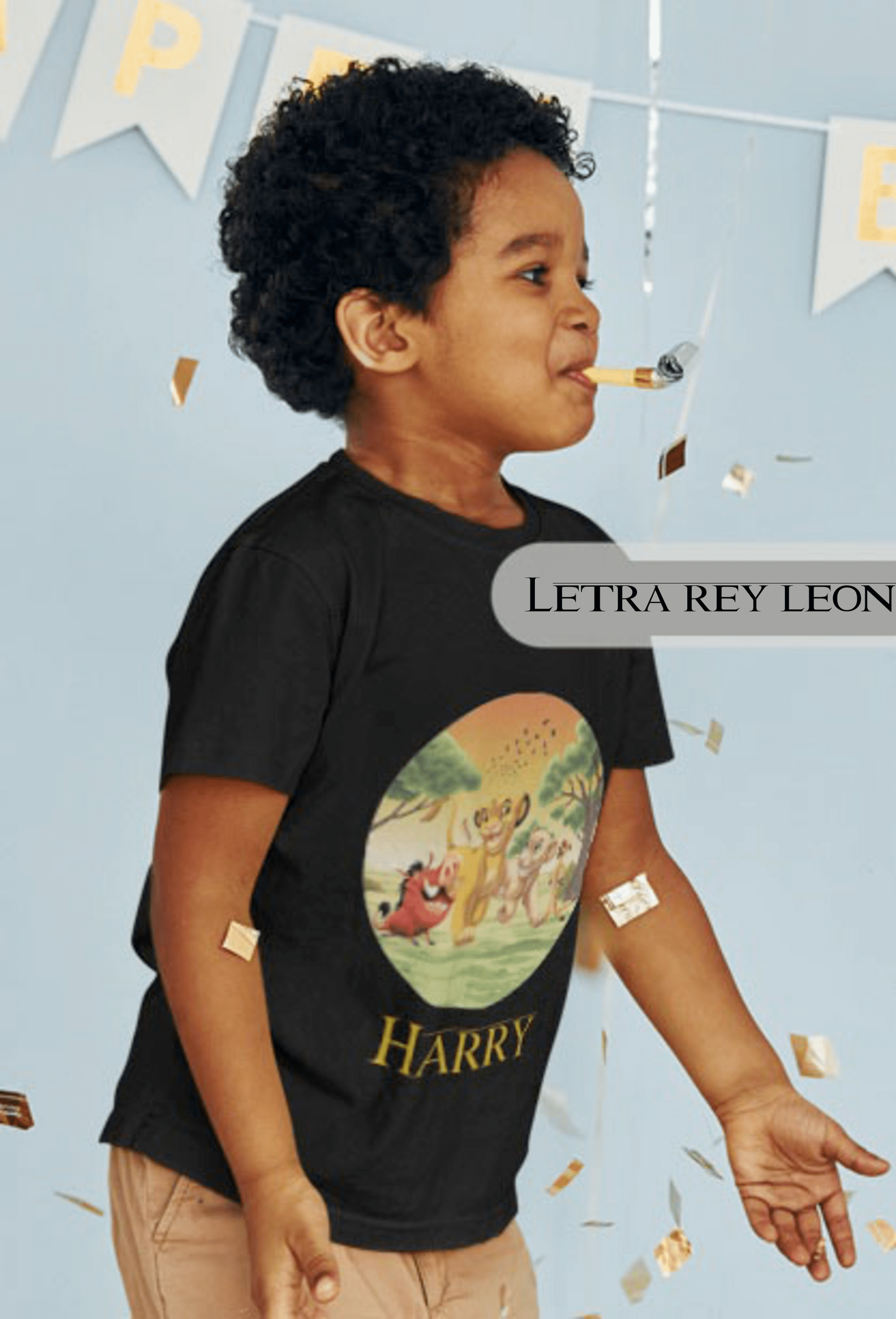 Camiseta rey león con nombre personaliza - Designed4you - 4