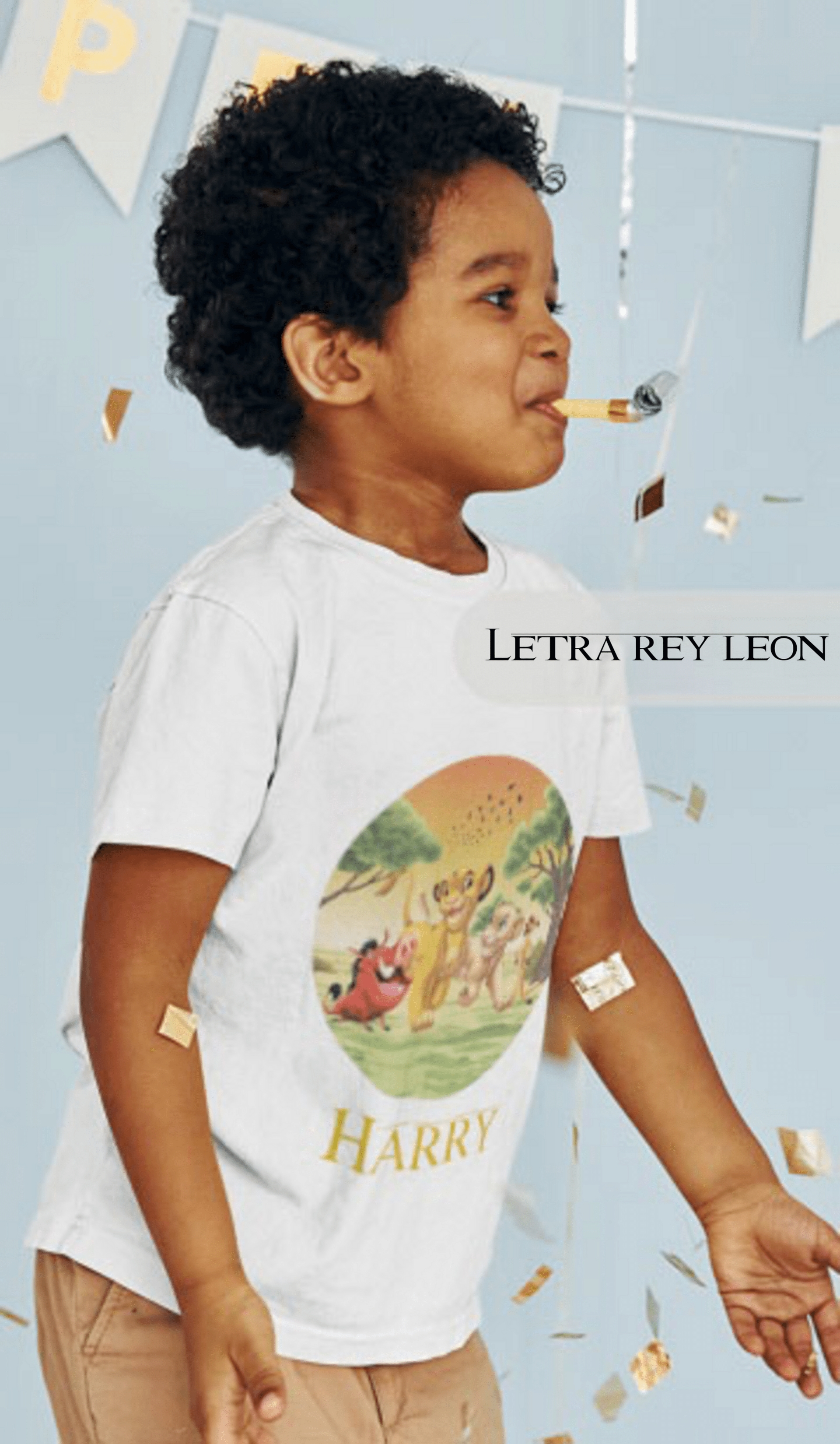 Camiseta rey león con nombre personaliza - Designed4you - 2