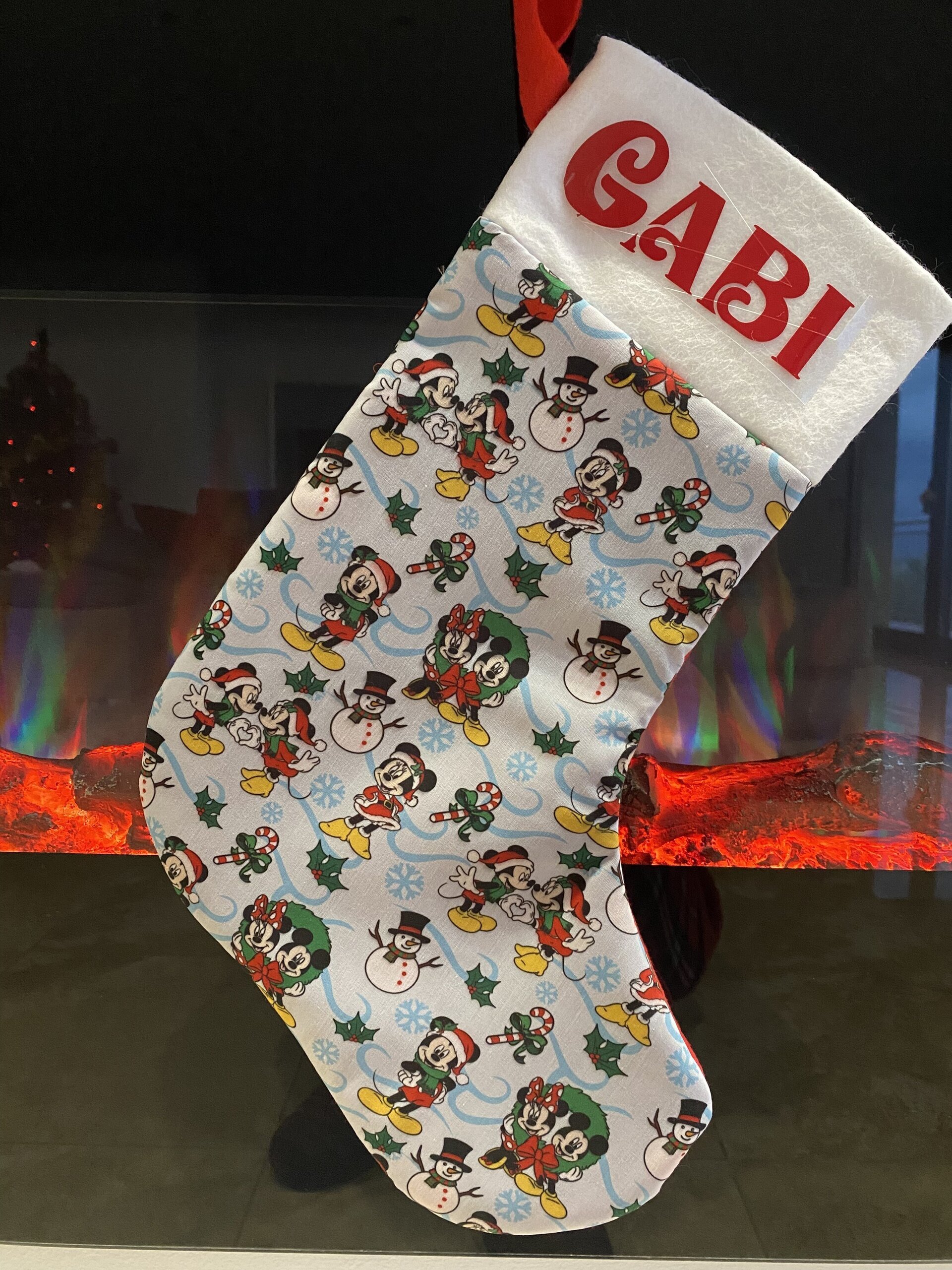 Calcetín de Navidad Mickey personalizado - 4